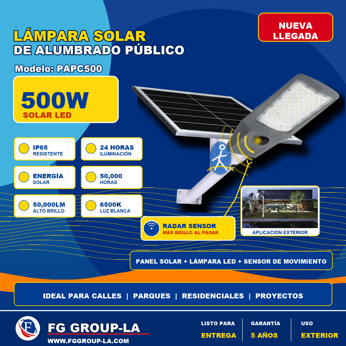 PAPC500 solar street light